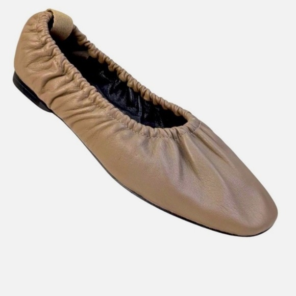 Rag & Bone “Elly” Taupe Leather Ballet Flats Size 38/ US Size 8 New! - Picture 1 of 12